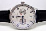 IWC Portuguese 7 days Steel White Power Reserve Dial